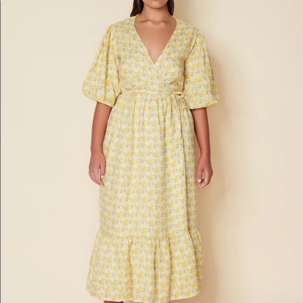 Faithfull the brand Thulla Wrap Midi Dress